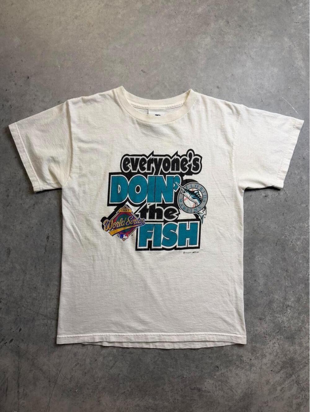Vintage 1997 Florida Marlins World Series Doin The Fish